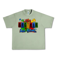 Oil Green my brother is ausome autism Urban Heavy Tee - Zillion Design Studio