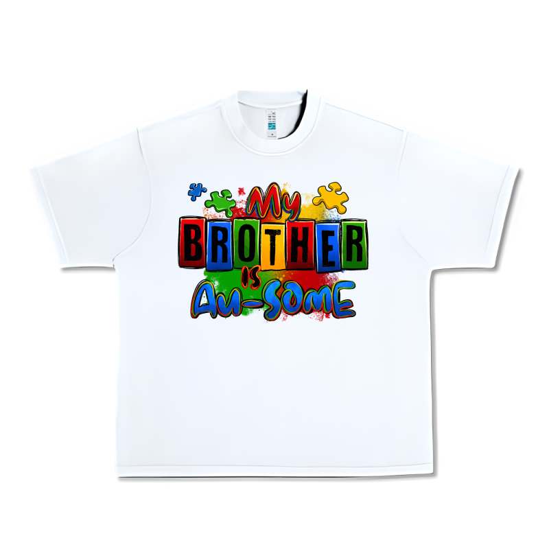 My Brother Is Ausome Autism Urban Heavy Tee by Zillion Design Studio | Teevron