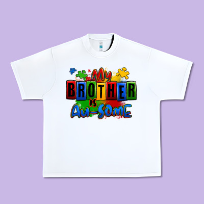 My Brother Is Ausome Autism Urban Heavy Tee Designed By Zillion Design Studio