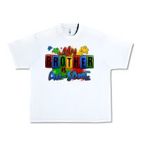 White my brother is ausome autism Urban Heavy Tee - Zillion Design Studio