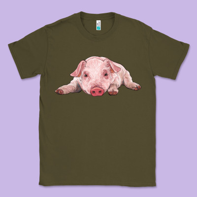 Baby Pig Classic Tee Designed By Ranaportraitstore