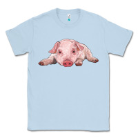 Dusty Blue baby pig Classic Tee - RanaPortraitStore