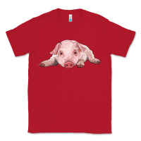 Red baby pig Classic Tee - RanaPortraitStore