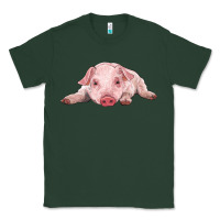 Sports Green baby pig Classic Tee - RanaPortraitStore