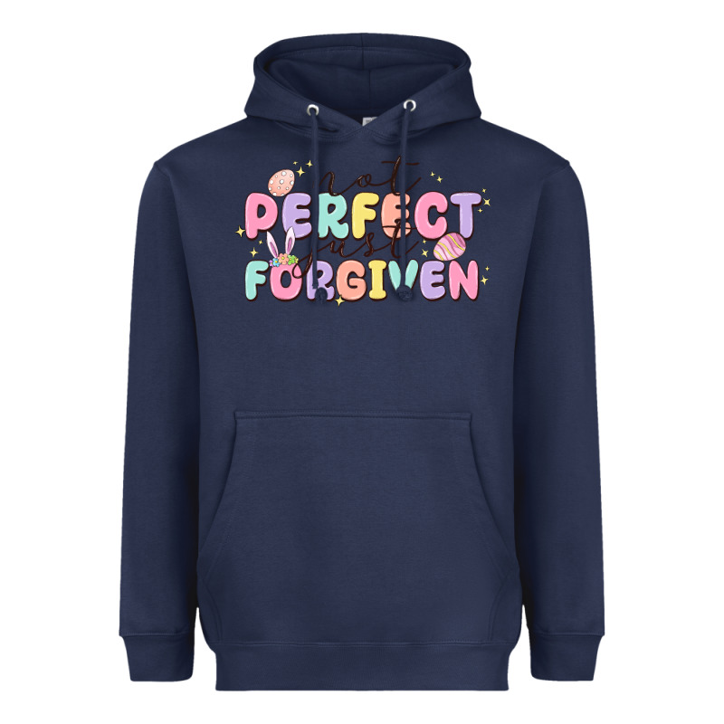 Not Perfect Just Forgiven Heavyweight Hoodie by MaliasSmallBusiness | Teevron