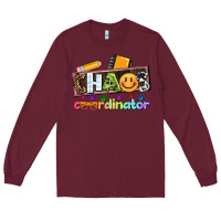 Burgundy teacher chaos coordinator Long Sleeve Tee - AdoDesignShop