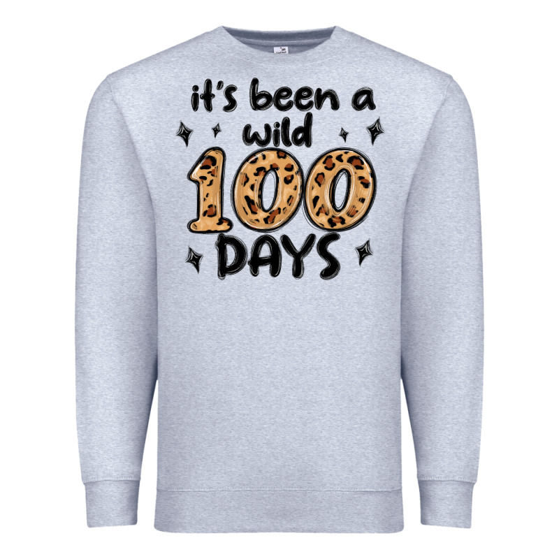 Its Been A Wild 100 Days Premium Sweatshirt by MaliasSmallBusiness | Teevron