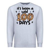 Heather Grey its been a wild 100 days Premium Sweatshirt - MaliasSmallBusiness