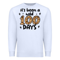 White its been a wild 100 days Premium Sweatshirt - MaliasSmallBusiness