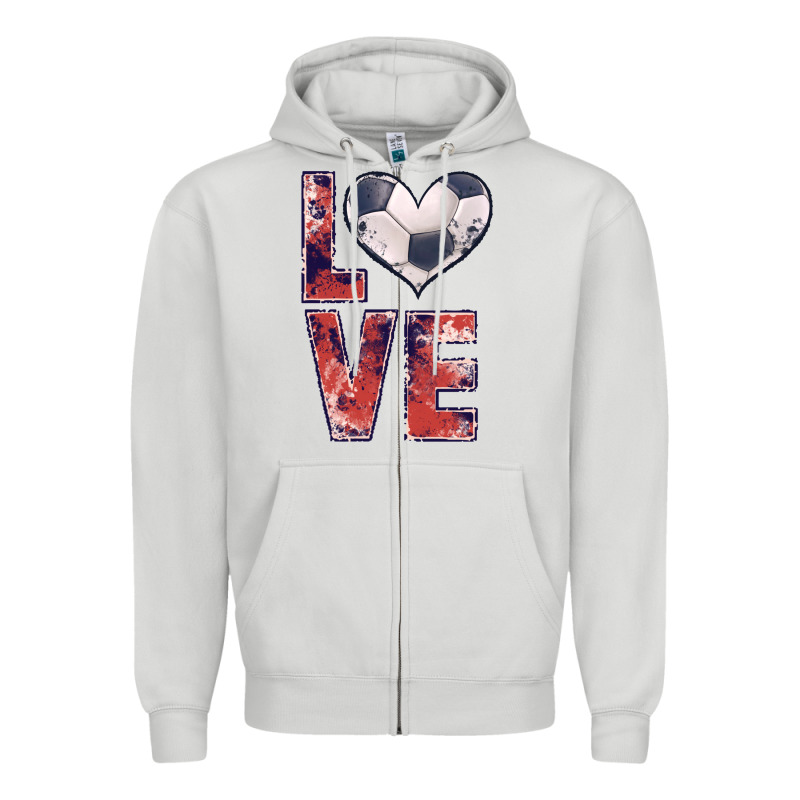 Soccer Love Zipper Hoodie by JahusDesignShop | Teevron