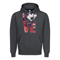 Smoke soccer love Zipper Hoodie - JahusDesignShop