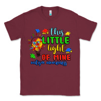 Burgundy this little light of mine autism awareness Classic Tee - JahusDesignShop