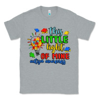 Heather Grey this little light of mine autism awareness Classic Tee - JahusDesignShop