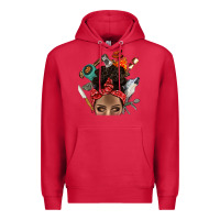 Cardinal Wild Camping Afro Messy Bbs Premium Hoodie - BundleAndBundleShop