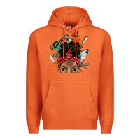 Carrot Wild Camping Afro Messy Bbs Premium Hoodie - BundleAndBundleShop