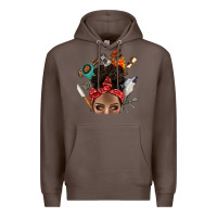 Coffee Wild Camping Afro Messy Bbs Premium Hoodie - BundleAndBundleShop
