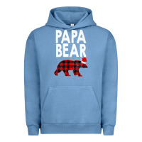 Pigment Pebble Blue Papa Bear Urban Hoodie - Bettercallsaul