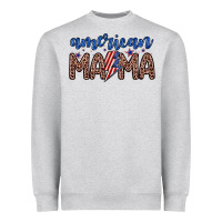 Heather Grey American mama Heavyweight Sweatshirt - Zillion Design Studio
