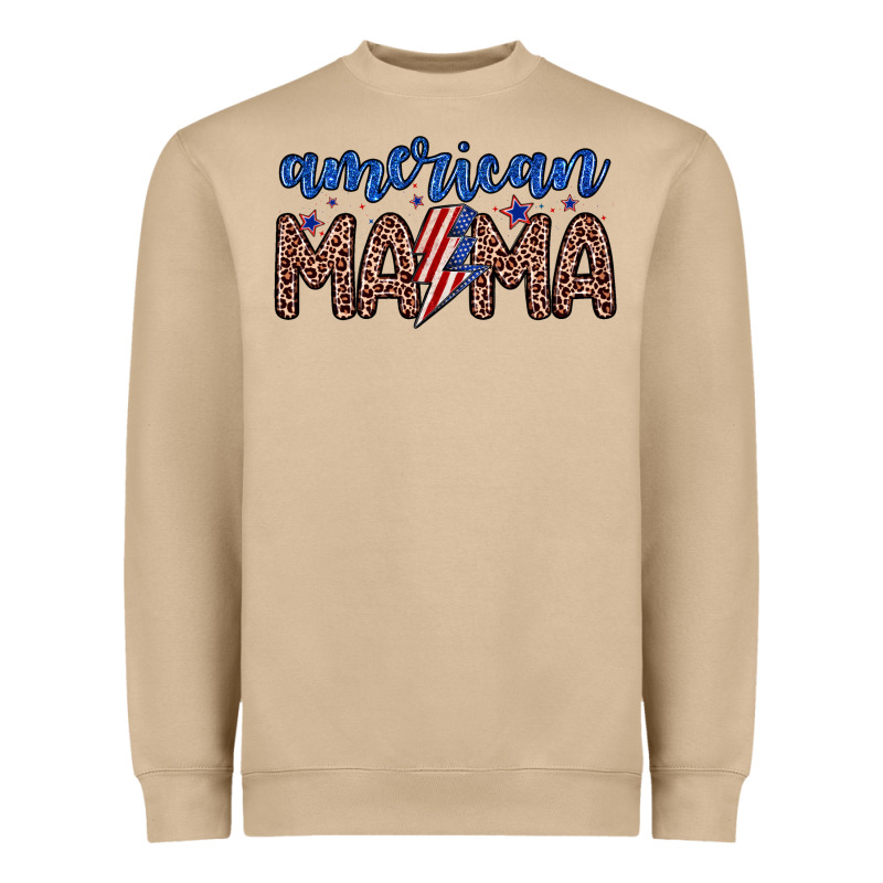 American Mama Heavyweight Sweatshirt by Zillion Design Studio | Teevron