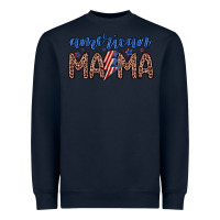 Navy American mama Heavyweight Sweatshirt - Zillion Design Studio