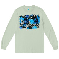 Matcha westerb cowhide winter background Long Sleeve Tee - AdoDesignShop