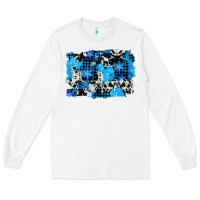 White westerb cowhide winter background Long Sleeve Tee - AdoDesignShop