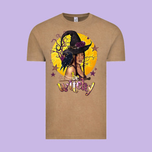 Be Witchy Black Witch Vintage Tee Designed By Texasbilliewilder