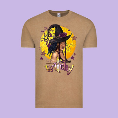 Be Witchy Black Witch Vintage Tee Designed By Texasbilliewilder