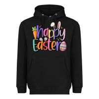 Black happy easter Heavyweight Hoodie - MaliasSmallBusiness