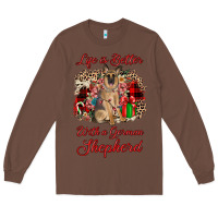 Chestnut Christmas life is better with a german shepherd Long Sleeve Tee - JahusDesignShop