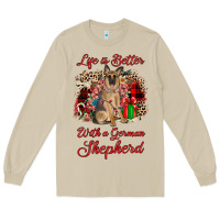 Mushroom Christmas life is better with a german shepherd Long Sleeve Tee - JahusDesignShop