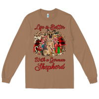 Toasted Coconut Christmas life is better with a german shepherd Long Sleeve Tee - JahusDesignShop