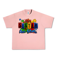 Salmon my sister is ausome autism Urban Heavy Tee - Zillion Design Studio