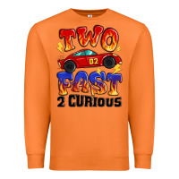 Carrot two fast two curious boys birthday racing car Premium Sweatshirt - MaliasSmallBusiness