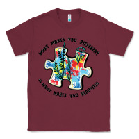 Burgundy what makes you different is what makes you beautif Classic Tee - JahusDesignShop