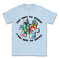 Dusty Blue what makes you different is what makes you beautif Classic Tee - JahusDesignShop
