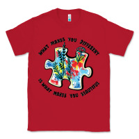 Red what makes you different is what makes you beautif Classic Tee - JahusDesignShop