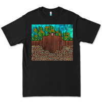Black custom cactus and sunflowers leopard turquoise Premium Tee - Artiststas