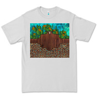 Dove Grey custom cactus and sunflowers leopard turquoise Premium Tee - Artiststas