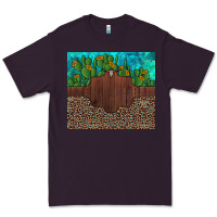 Plum custom cactus and sunflowers leopard turquoise Premium Tee - Artiststas