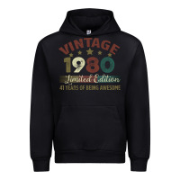 Black Vintage 1980 Limited Edition 41 Years Of Being Awesome Urban Hoodie - Bettercallsaul