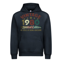 Navy Vintage 1980 Limited Edition 41 Years Of Being Awesome Urban Hoodie - Bettercallsaul