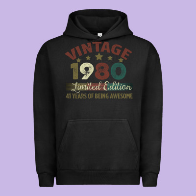 Vintage 1980 Limited Edition 41 Years Of Being Awesome Urban Hoodie Designed By Bettercallsaul