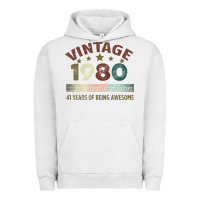 Pigment Lunar Rock Vintage 1980 Limited Edition 41 Years Of Being Awesome Urban Hoodie - Bettercallsaul