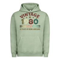 Pigment Oil Green Vintage 1980 Limited Edition 41 Years Of Being Awesome Urban Hoodie - Bettercallsaul