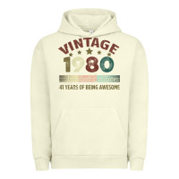 Pigment Pistachio Vintage 1980 Limited Edition 41 Years Of Being Awesome Urban Hoodie - Bettercallsaul