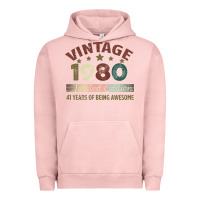 Pigment Salmon Vintage 1980 Limited Edition 41 Years Of Being Awesome Urban Hoodie - Bettercallsaul