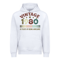 White Vintage 1980 Limited Edition 41 Years Of Being Awesome Urban Hoodie - Bettercallsaul