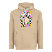 Mushroom easter vibes smiley face Heavyweight Hoodie - MaliasSmallBusiness