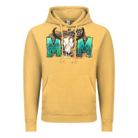 Vintage Mustard mom with bull skull Vintage Hoodie - Zillion Design Studio